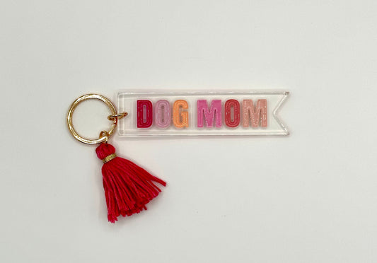 DOG MOM BEAUTIFUL KEYCHAINS