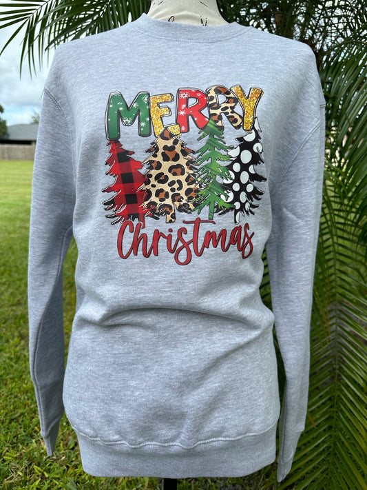 MERRY CHRISTMAS TREES SWEATSHIRTS